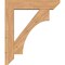 Ekena Millwork Westlake Slat Smooth Bracket w/ Offset Brace, Western Red Cedar, 7 1/2"W x 34"D x 40"H BKT0806X34X40WTL06SWR - alternate 3